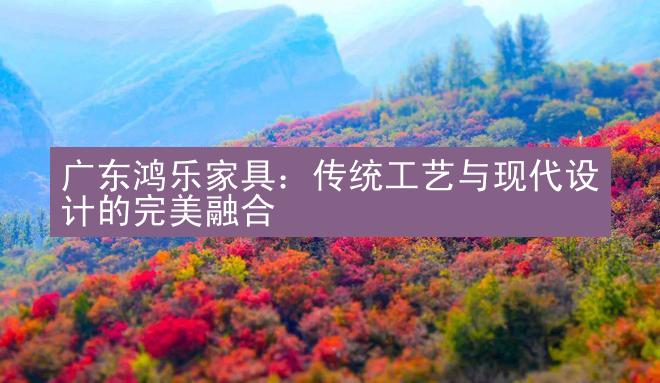 广东鸿乐家具：传统工艺与现代设计的完美融合