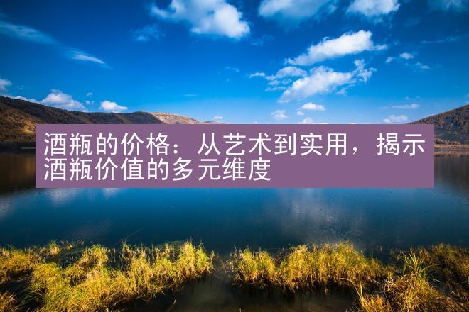 酒瓶的价格：从艺术到实用，揭示酒瓶价值的多元维度