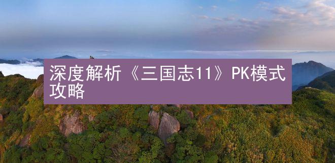 深度解析《三国志11》PK模式攻略