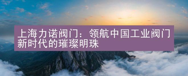 上海力诺阀门：领航中国工业阀门新时代的璀璨明珠